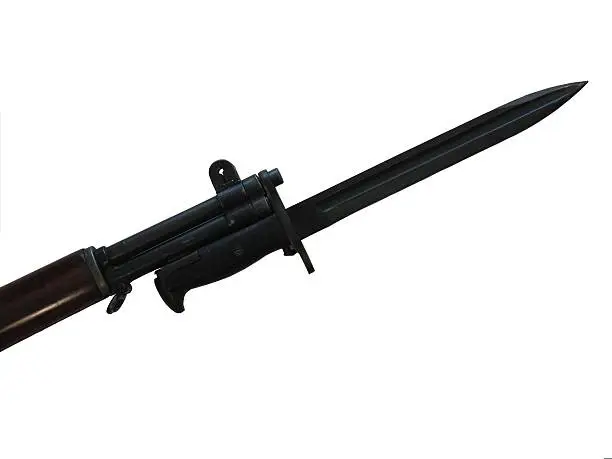 Bayonet on an M1 Garand