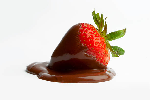 FRESAS CON Chocolate - foto de stock