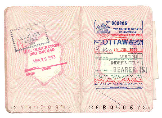 istock French Passport with stamps 172197640