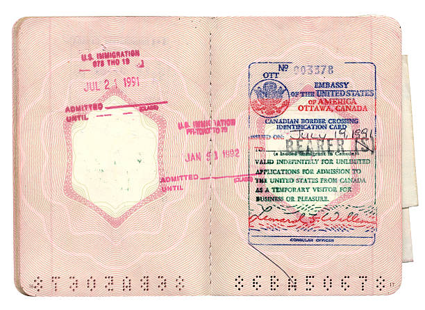 istock French Passport with stamps 172197655