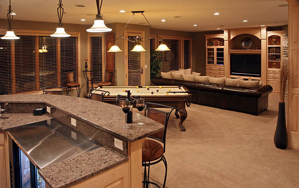 istock Executive Home Bar and Entertainment Room 172197827