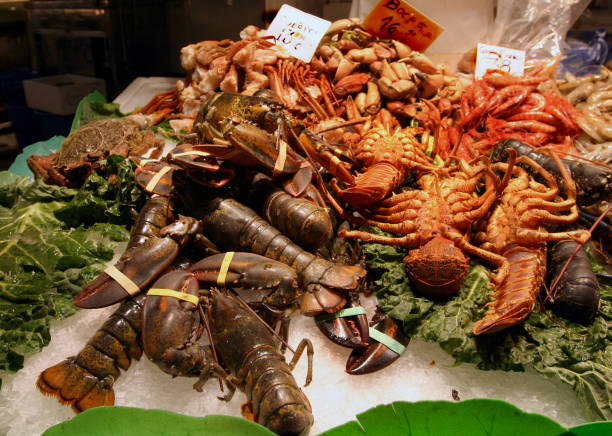 istock Lobsters Seafood Market Barcelona, Spain 172197838