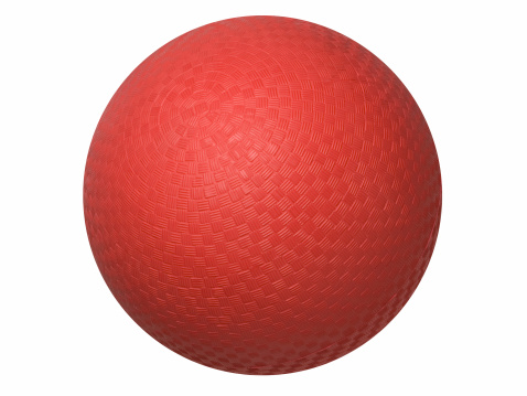New dodgeball isolated on white background