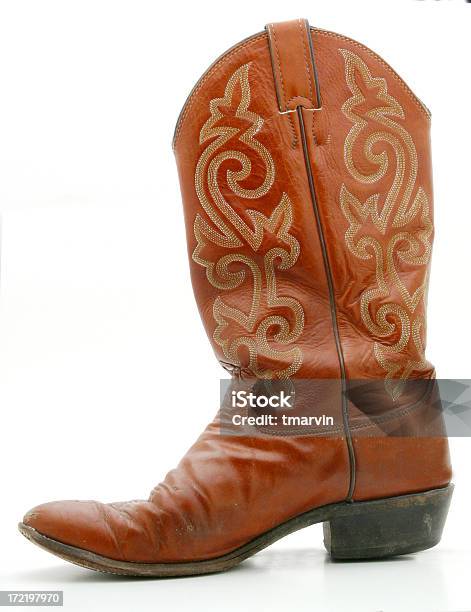 Cowboystiefel Boot Stockfoto und mehr Bilder von Braun - Braun, Fotografie, Freisteller – Neutraler Hintergrund