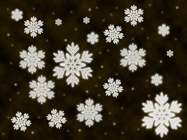 Snowflakes Snowflakes background. crystalline inclusion complex stock pictures, royalty-free photos & images