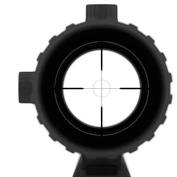 Photo of look trough a riflescope