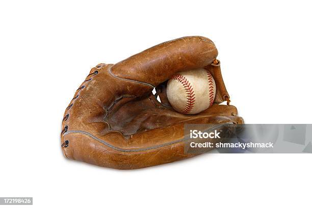 Винтажный Mitt 1 — стоковые фотографии и другие картинки Изолированный предмет - Изолированный предмет, Перчатка для бейсбола, Бейсбол