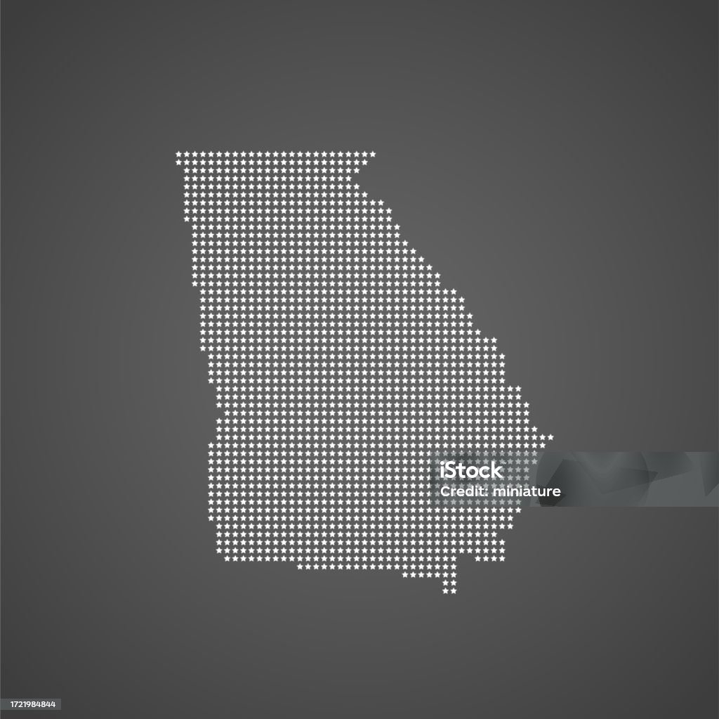 Georgia Map Stock Illustration - Download Image Now - Abstract