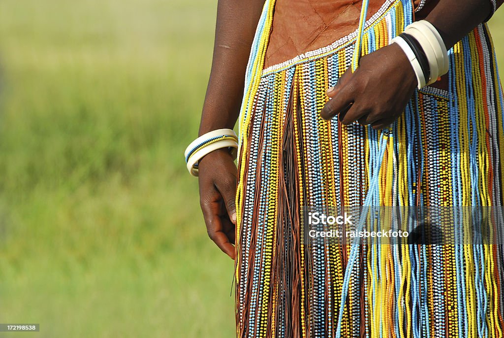 Barabaig abito con perline, lago Manyara, Tanzania - Foto stock royalty-free di Tanzania