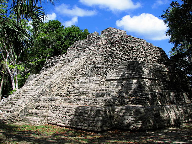 Ruins in Mexico stock photo