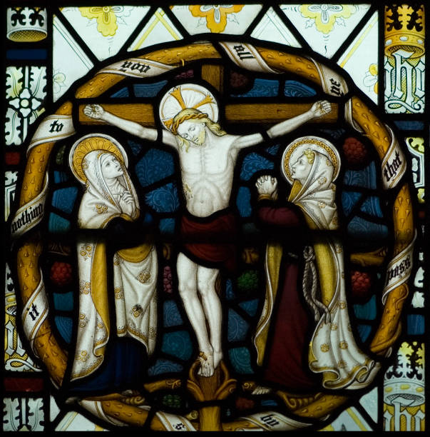 istock Ancient English Church Stained Glass 172198993