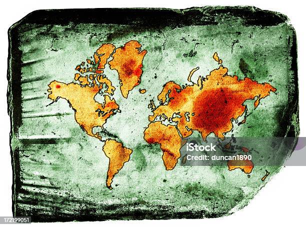 Grungekarte Stockfoto und mehr Bilder von Abstrakt - Abstrakt, Afrika, Alt