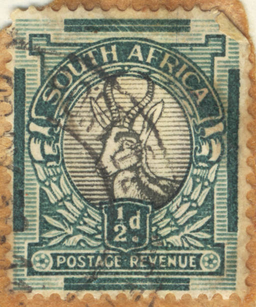 Stamp-South Africa 1/2d stock photo