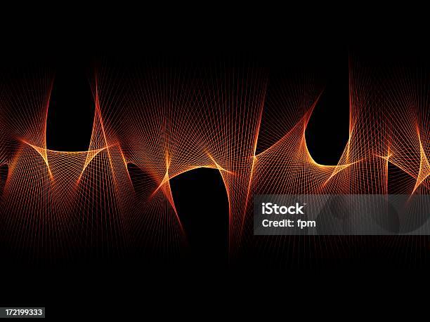 Streszczenie Techno Tle 5 - zdjęcia stockowe i więcej obrazów Fala dźwiękowa - Fala dźwiękowa, Laser, Pomarańczowy