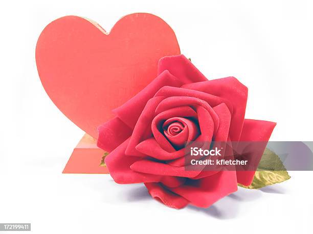 Heart And Rose Stock Photo - Download Image Now - Bouquet, Colors, Cut Out