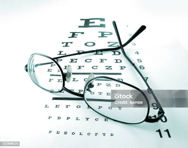 Eye Chart 2 Stock Photo - Download Image Now - Cut Out, Eye Chart, Eyeglasses