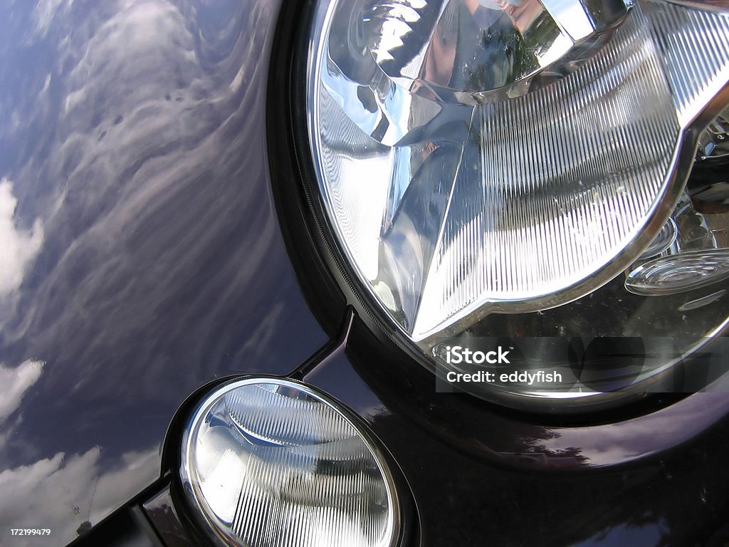 VW Polo Headlamp Car Stock Photo