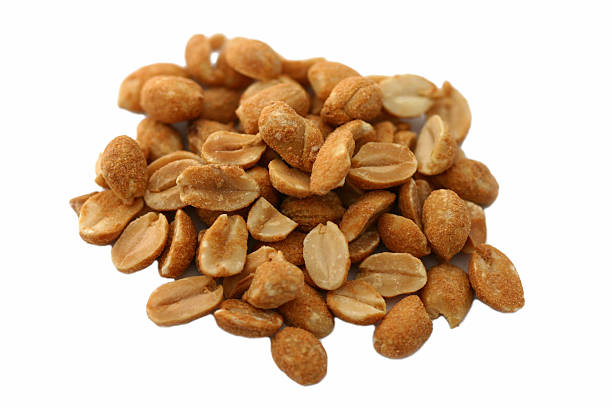 dry roasted peanuts stock photo