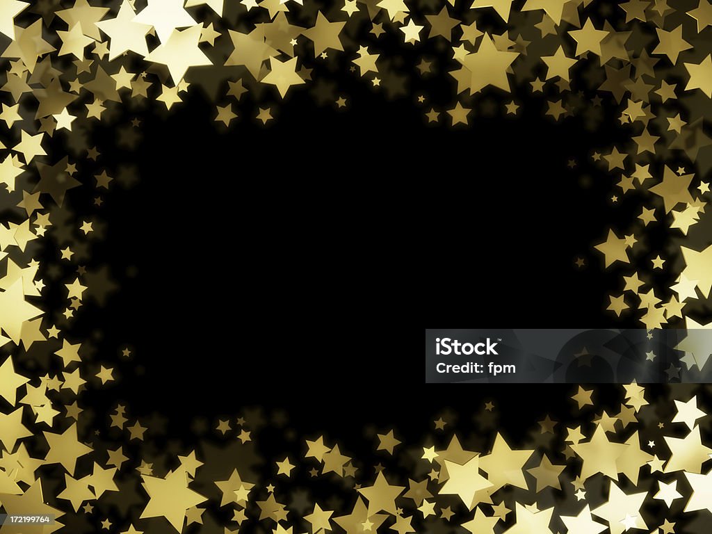 Stars Frame Christmas/ holiday background. Great for greeting cards or invitations. Star Shape Stock Photo