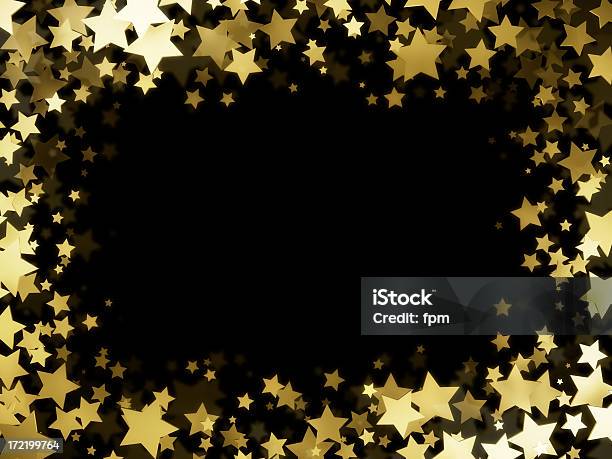 Stars Frame Stock Photo - Download Image Now - Star Shape, Gold Colored, Backgrounds