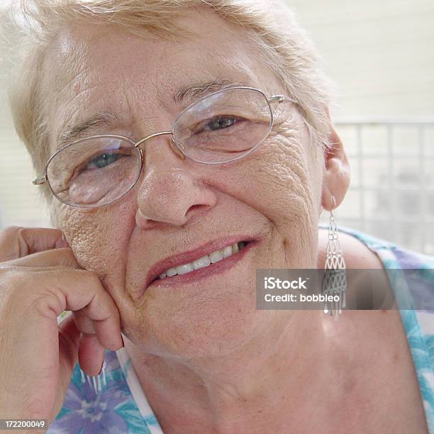 Senior Portrait Smiling Stock Photo - Download Image Now - 70-79 Years, Women, Overweight