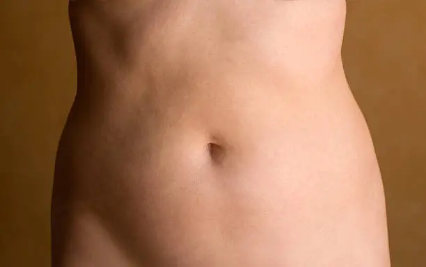 40 yr old female abdomen, real people