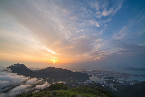 Lantau Peak with Sunset, Hong Kong, 2022