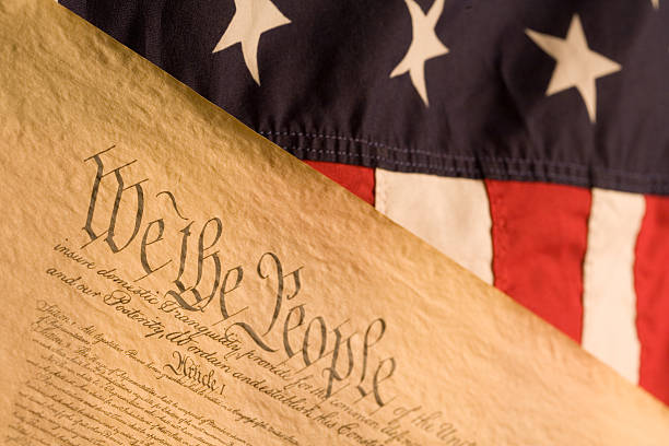 istock American Flag and Declaration of Independance 172201212