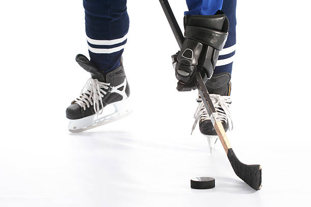 istock Close-up on hockey player  legs 172201239