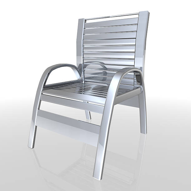 金属製の椅子 ストックフォト