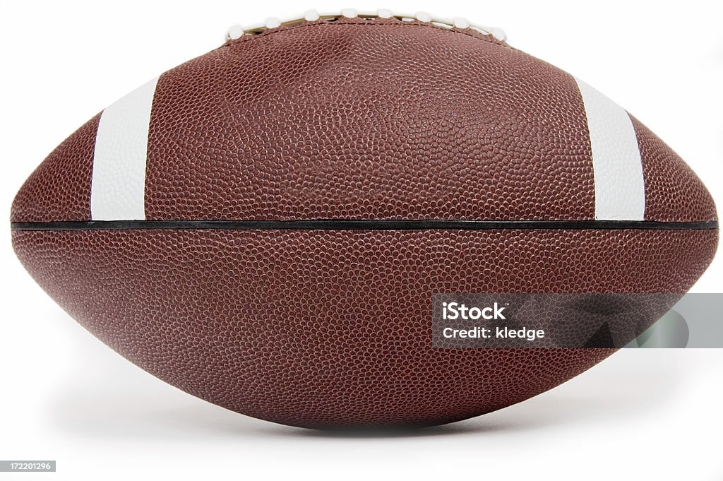 American Football An American Football on Whitesee also: American Football - Ball Stock Photo
