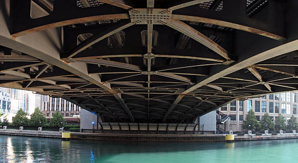 Brücke Tragender Balken Stahl Rahmen – Foto