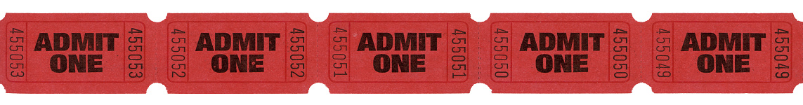 Generic tickets on white background.