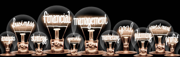 istock Light Bulbs with Financial Management Concept 1722018007