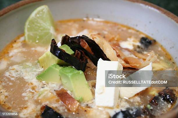 Mexican Soup Stock Photo - Download Image Now - Avocado, Cheese, Cultures