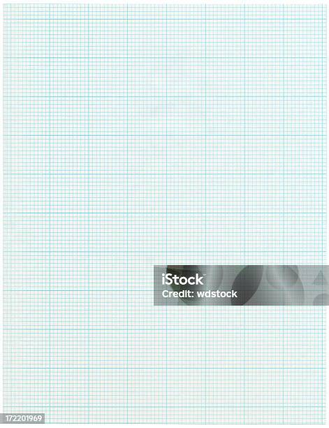 Arkusz Papieru Na Białym Tle Wykresu - zdjęcia stockowe i więcej obrazów Papier milimetrowy - Papier milimetrowy, Artykuł biurowy, Bez ludzi