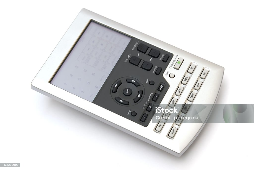 Ultimate remote control a silver liquid crystal display programable remote control Aluminum Stock Photo
