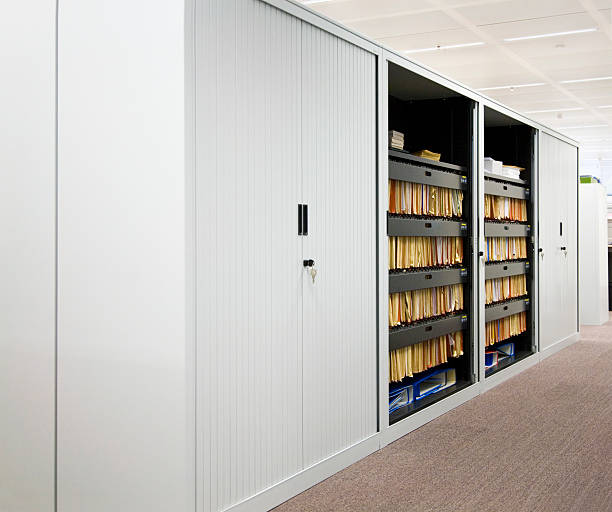 File cabinet in office stock photo