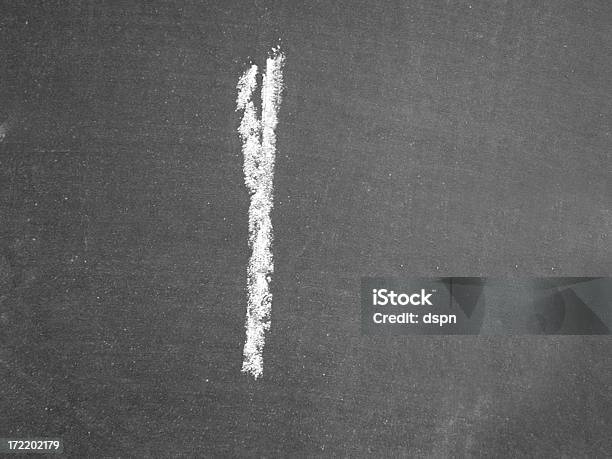 Alphabet L Chalk Stock Photo - Download Image Now - Capital Letter, Chalkboard - Visual Aid, Characters