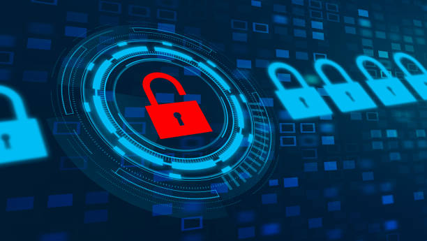 istock Cyber Security and safety information. Digital Padlock 1722021980