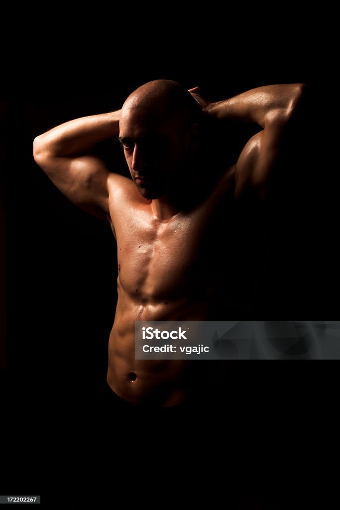 Mann in dunklen tendon - Lizenzfrei Aktiver Lebensstil Stock-Foto