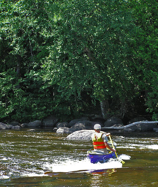 Canoe on the Water stock photo