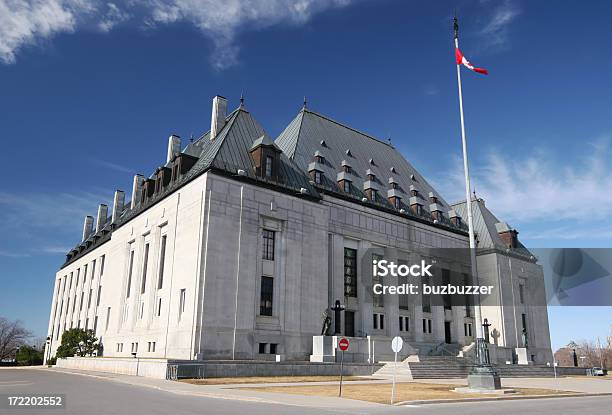 Canadá Supremo Tribunal - Fotografias de stock e mais imagens de Canadá - Canadá, Palácio de Justiça, Lei