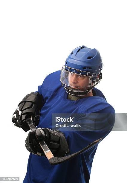 Hockeyspieler Stockfoto und mehr Bilder von Aggression - Aggression, Aktivitäten und Sport, Ausrüstung und Geräte