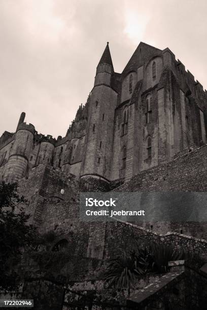 Mont St Michel Abbey Normandy France Stock Photo - Download Image Now - Abbey - Monastery, Ancient, Architecture