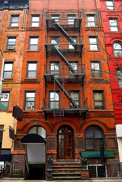 old building facade, new york city
