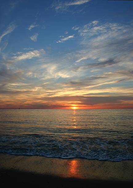 Sunset at Cape May#1 stock photo