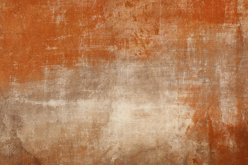 Red grey Roman grunge wall texture, Rome Italy