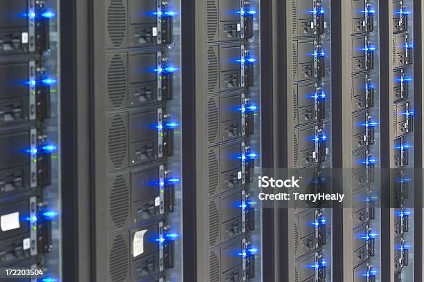 Cluster Computing Stock Photo - Download Image Now - Black Color, Blue, Bunch