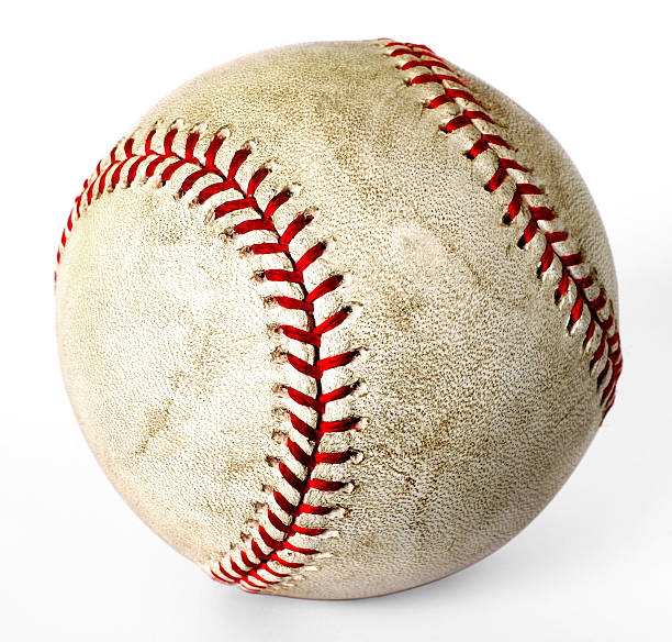 authentic de basebol - baseball baseballs isolated dirty imagens e fotografias de stock